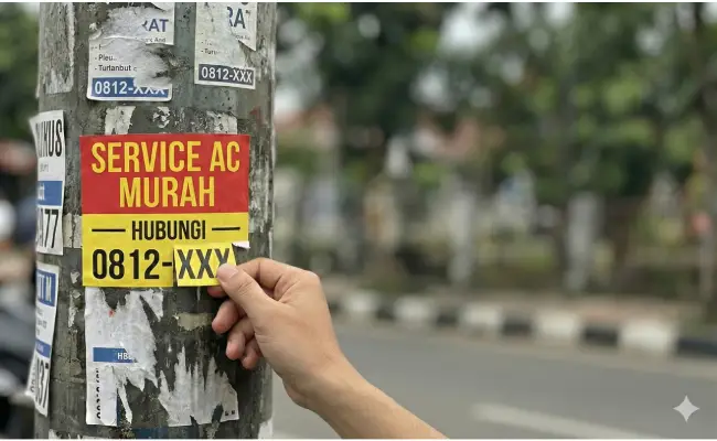jangan tergiur cuci ac terdekat murah