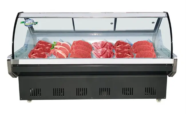 penampakan chiller daging denga daging segar di dalamnya