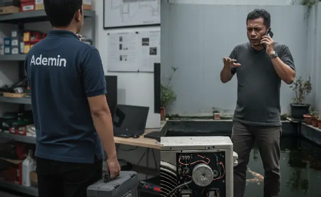segera panggil teknisi jika kamu tahu masalah pada chiller modifikasi ac cukup serius