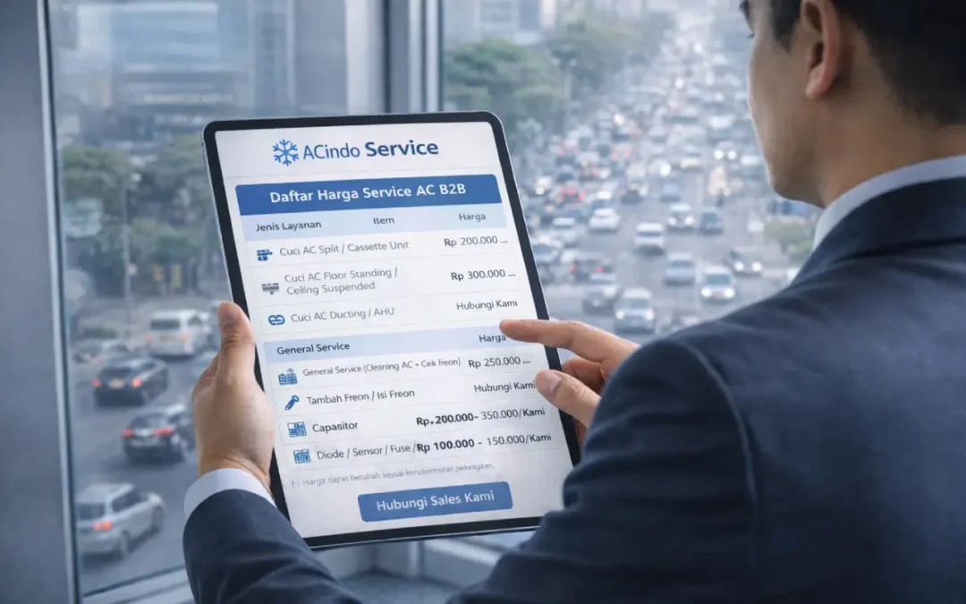 Transparansi Harga Service AC B2B: Apa Saja yang Anda Bayar?