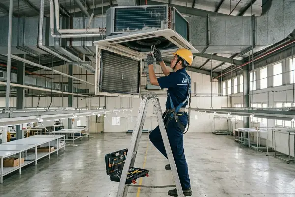 Jangan biarkan kegiatan operasional pabrik terganggu! Lakukan service ac pabrik secara teratur