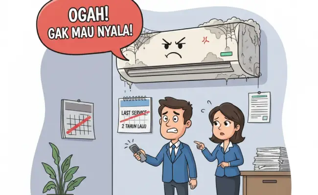 AC ogah menyala karena jarang dibersihkan