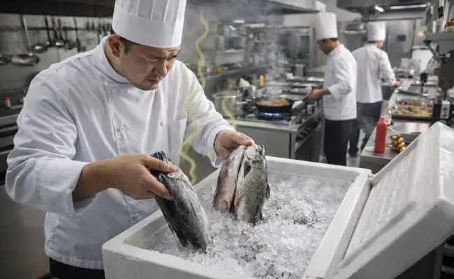 ikan busuk karena Service Freezer Box Cafe sering ditunda tunda