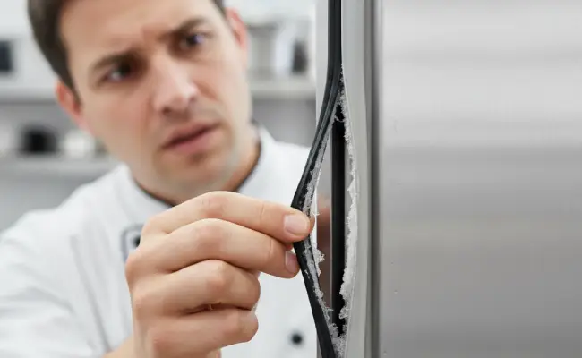 seal karet pintu yang sudah tidak bagus lagi