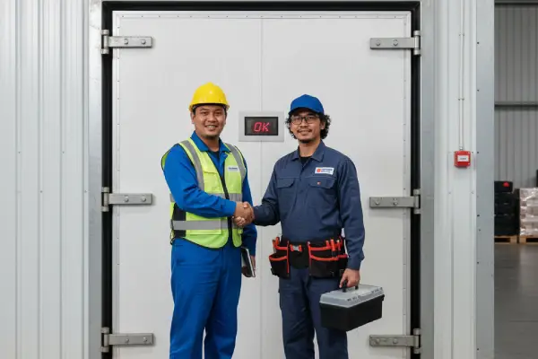 teknisi dipanggil untuk mengatasi masalah